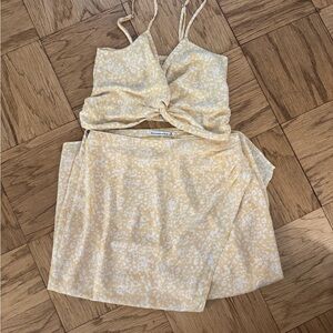 Abercrombie & Fitch Yellow Floral Skirt Set